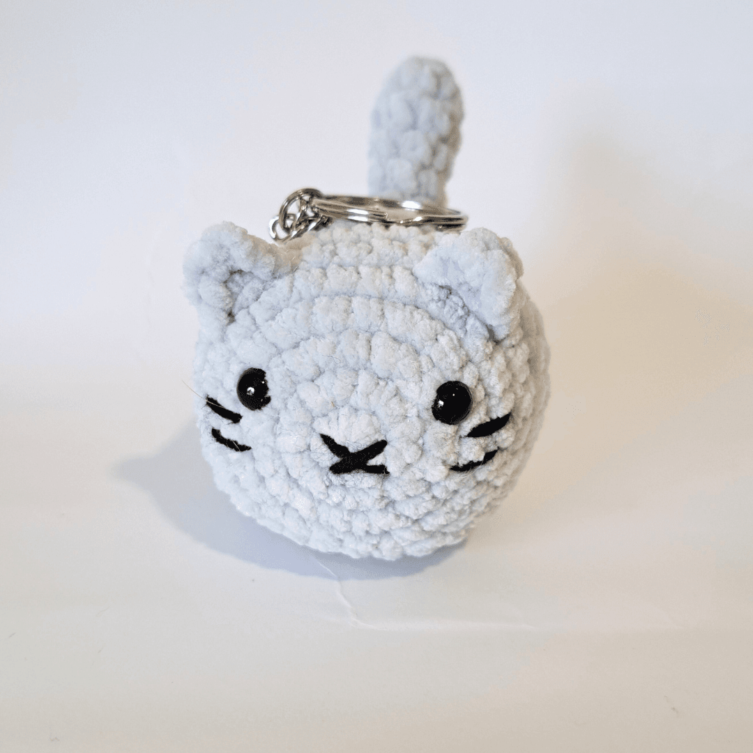 Porta-Chaves Gato em Crochet