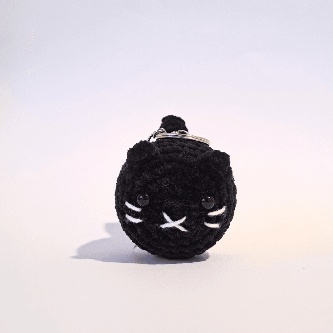 Porta-Chaves Gato em Crochet