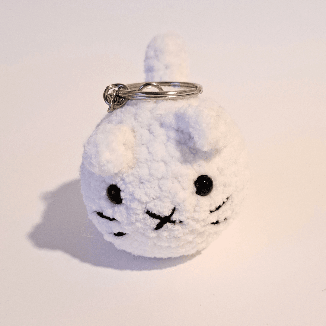 Porta-Chaves Gato em Crochet