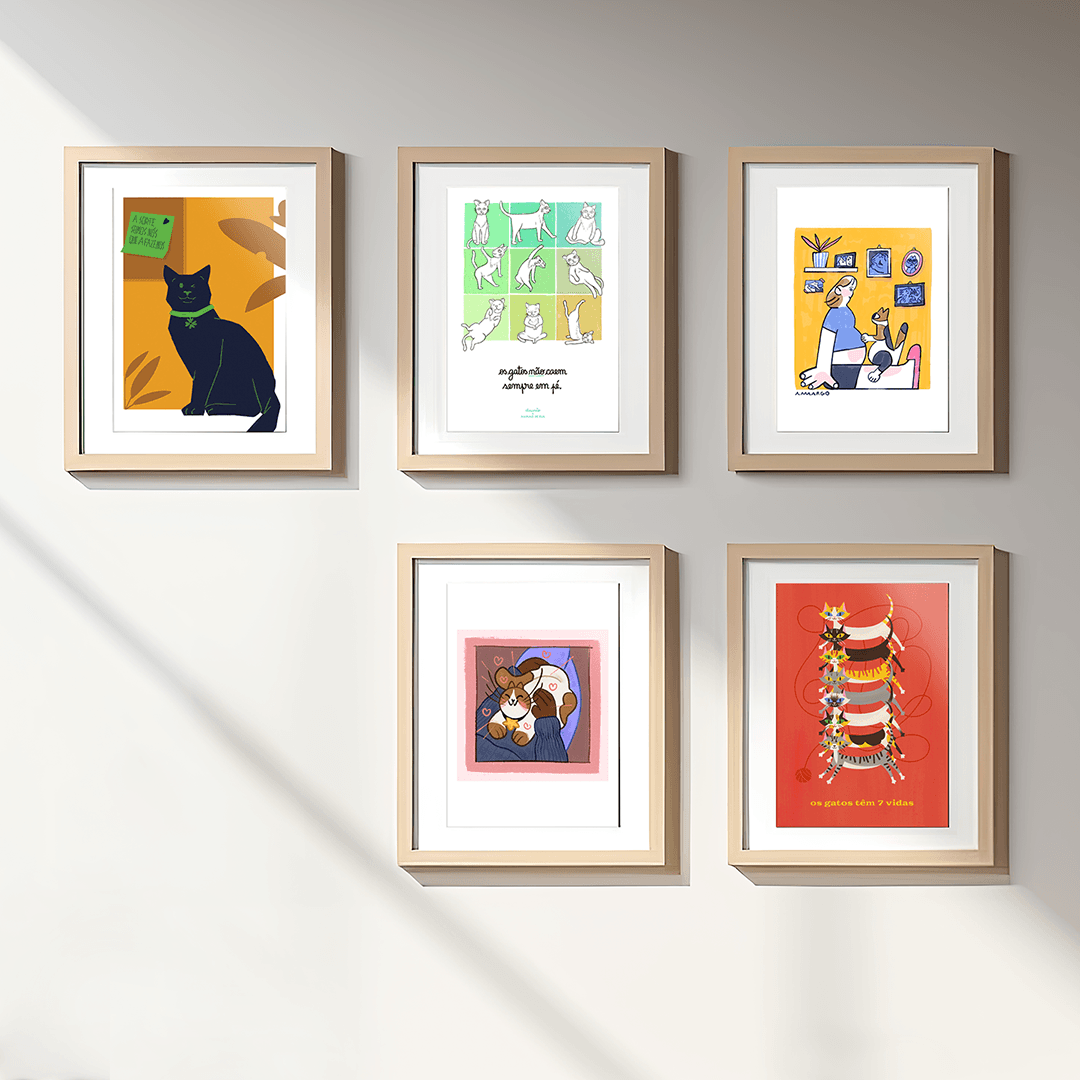 Ilustração Mitos Gatos