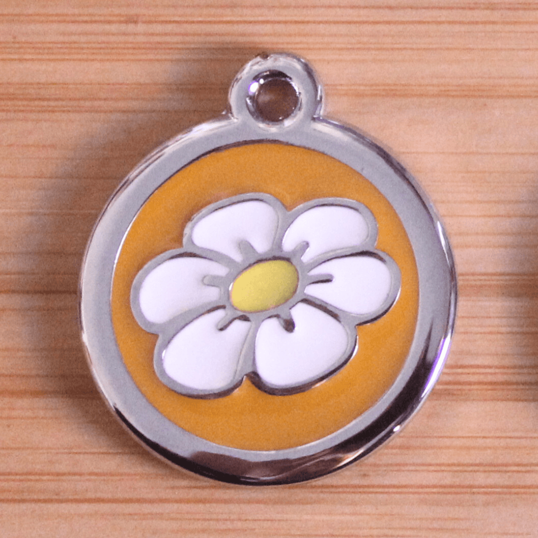 Medalha de Identificação em Aço - Flor