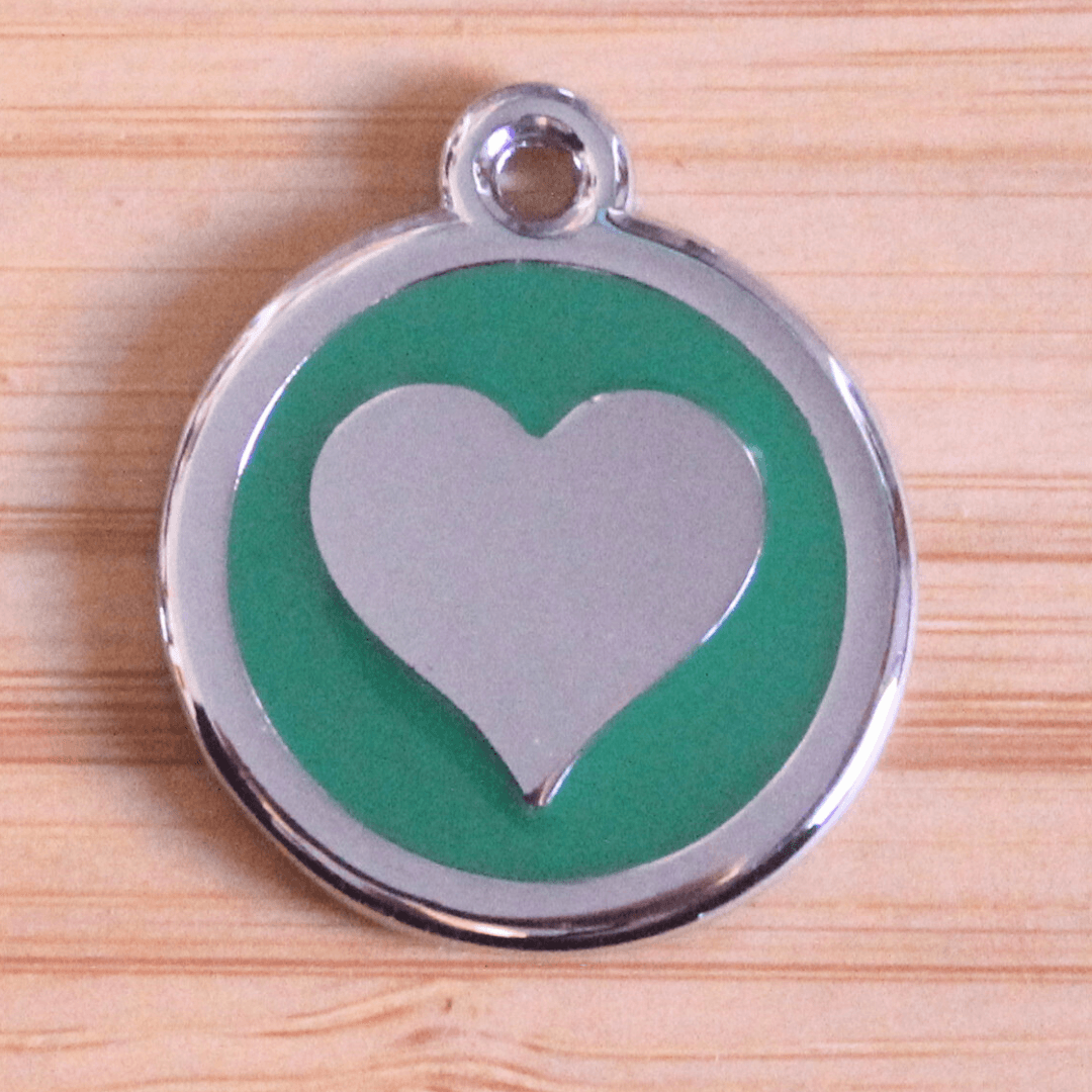 Medalha de Identificação em Aço - Coração