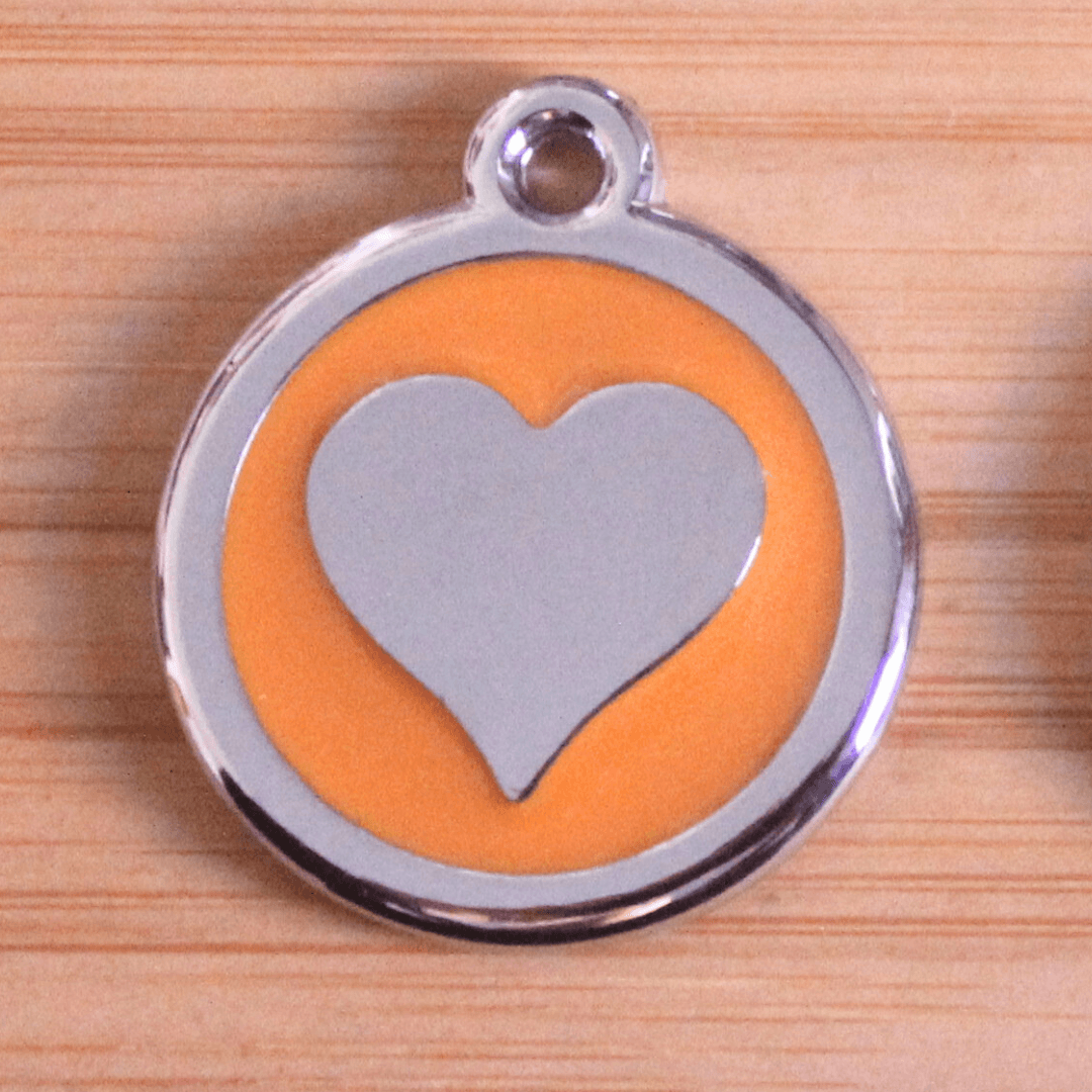 Medalha de Identificação em Aço - Coração