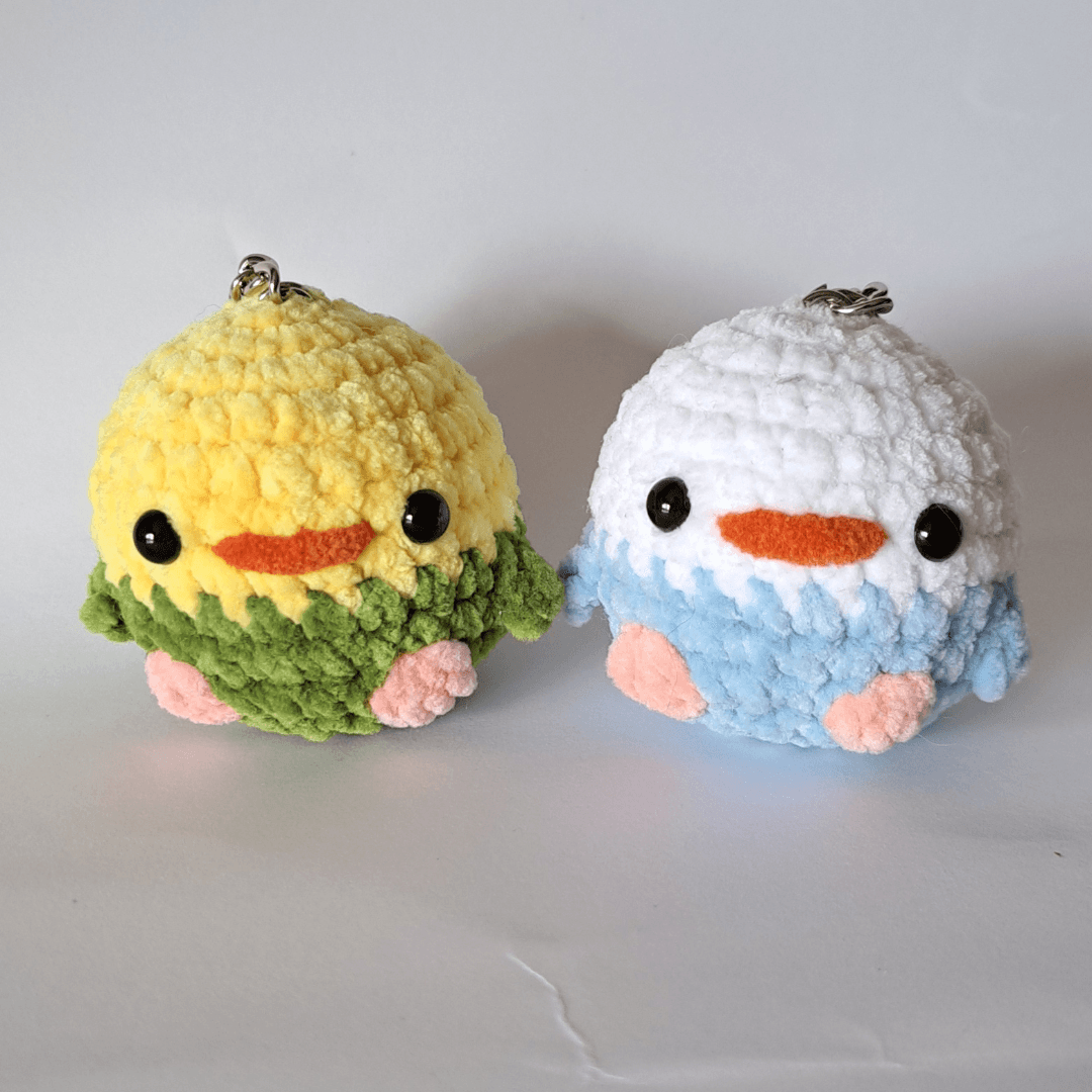 Porta-Chaves Pássaro em Crochet