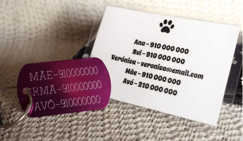 Cartão e Medalha "Tenho Animais em Casa"