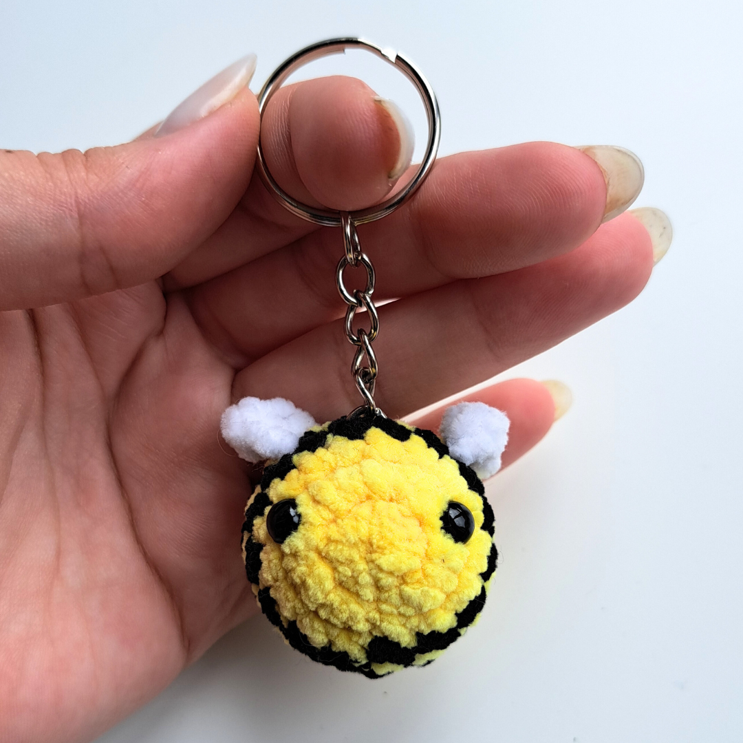 Porta-Chaves Abelha em Crochet