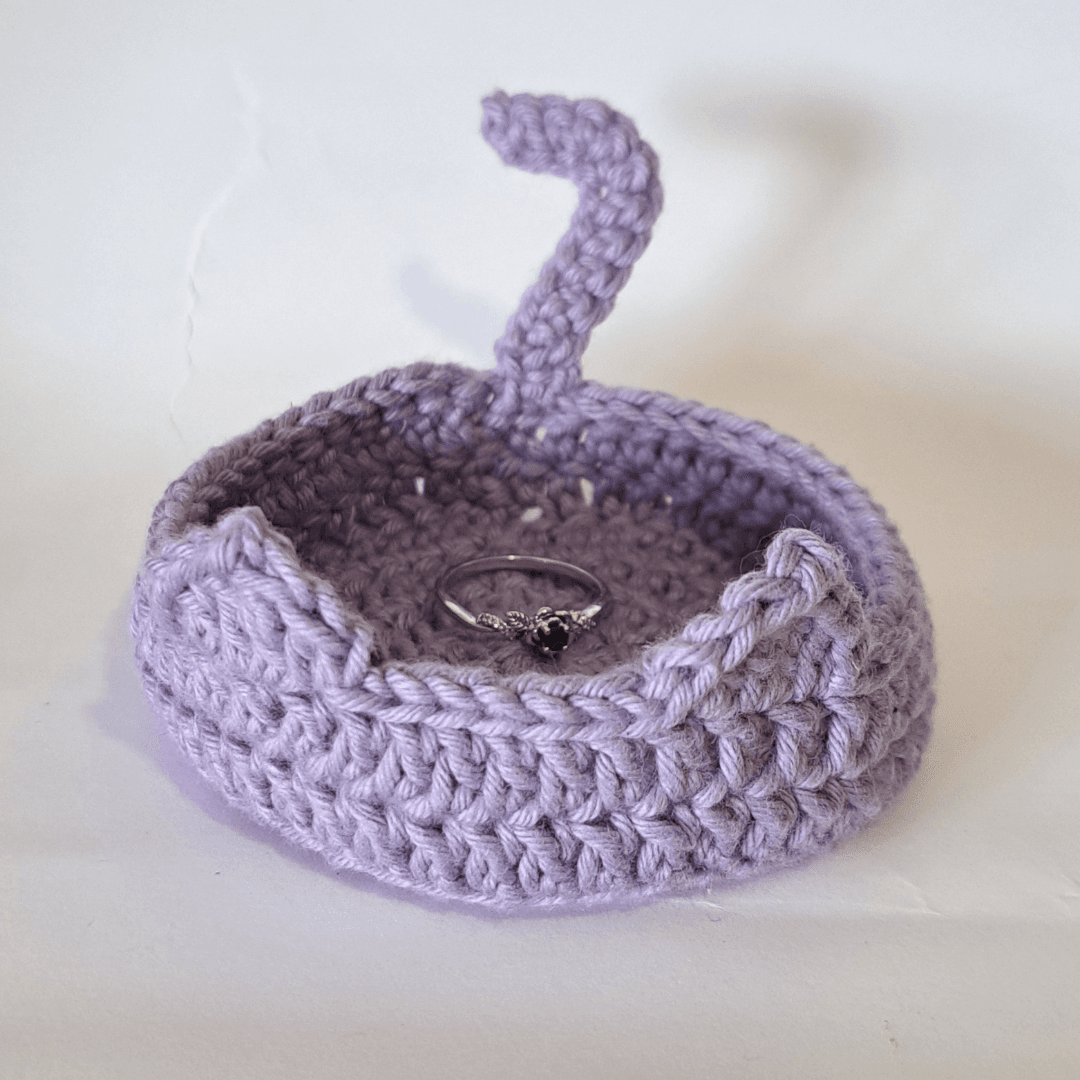 Cesto Gato em Crochet